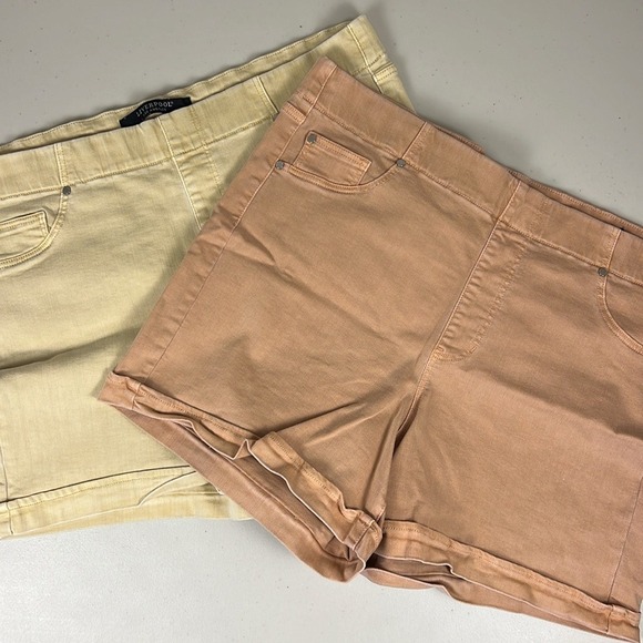 Liverpool Los Angeles hi-rise Chloe rolled cuff short Lots of‎ stretch Lot of 2 - Picture 8 of 12